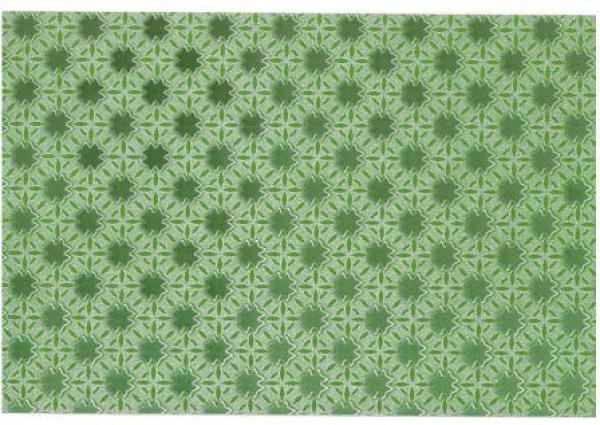Glitzerkarton 50x70cm (250g/m) ""Grünes Blumenmuster"" 5 Bögen""